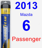 Passenger Wiper Blade for 2013 Mazda 6 - Assurance