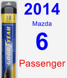 Passenger Wiper Blade for 2014 Mazda 6 - Assurance