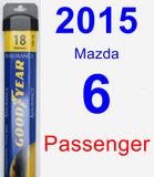 Passenger Wiper Blade for 2015 Mazda 6 - Assurance