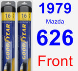 Front Wiper Blade Pack for 1979 Mazda 626 - Assurance