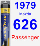 Passenger Wiper Blade for 1979 Mazda 626 - Assurance