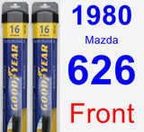 Front Wiper Blade Pack for 1980 Mazda 626 - Assurance