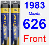 Front Wiper Blade Pack for 1983 Mazda 626 - Assurance