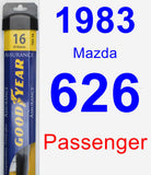 Passenger Wiper Blade for 1983 Mazda 626 - Assurance