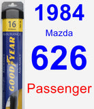 Passenger Wiper Blade for 1984 Mazda 626 - Assurance