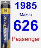 Passenger Wiper Blade for 1985 Mazda 626 - Assurance