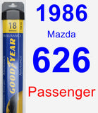 Passenger Wiper Blade for 1986 Mazda 626 - Assurance