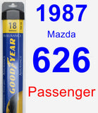 Passenger Wiper Blade for 1987 Mazda 626 - Assurance