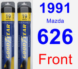 Front Wiper Blade Pack for 1991 Mazda 626 - Assurance