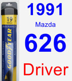 Driver Wiper Blade for 1991 Mazda 626 - Assurance