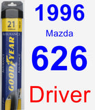 Driver Wiper Blade for 1996 Mazda 626 - Assurance