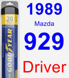 Driver Wiper Blade for 1989 Mazda 929 - Assurance