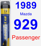 Passenger Wiper Blade for 1989 Mazda 929 - Assurance