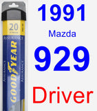 Driver Wiper Blade for 1991 Mazda 929 - Assurance