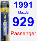 Passenger Wiper Blade for 1991 Mazda 929 - Assurance