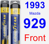 Front Wiper Blade Pack for 1993 Mazda 929 - Assurance