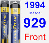 Front Wiper Blade Pack for 1994 Mazda 929 - Assurance