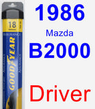 Driver Wiper Blade for 1986 Mazda B2000 - Assurance