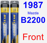 Front Wiper Blade Pack for 1987 Mazda B2200 - Assurance