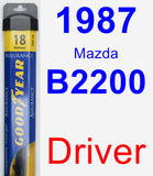 Driver Wiper Blade for 1987 Mazda B2200 - Assurance