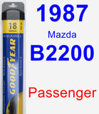 Passenger Wiper Blade for 1987 Mazda B2200 - Assurance