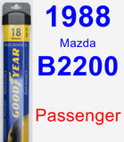 Passenger Wiper Blade for 1988 Mazda B2200 - Assurance