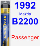 Passenger Wiper Blade for 1992 Mazda B2200 - Assurance