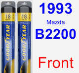 Front Wiper Blade Pack for 1993 Mazda B2200 - Assurance