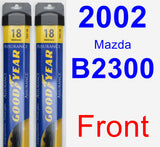 Front Wiper Blade Pack for 2002 Mazda B2300 - Assurance