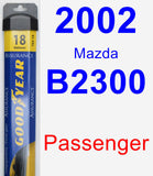 Passenger Wiper Blade for 2002 Mazda B2300 - Assurance