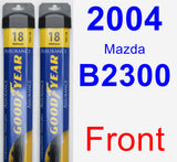 Front Wiper Blade Pack for 2004 Mazda B2300 - Assurance