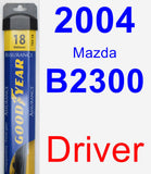 Driver Wiper Blade for 2004 Mazda B2300 - Assurance