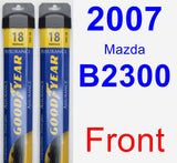 Front Wiper Blade Pack for 2007 Mazda B2300 - Assurance