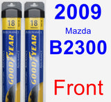 Front Wiper Blade Pack for 2009 Mazda B2300 - Assurance