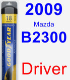 Driver Wiper Blade for 2009 Mazda B2300 - Assurance