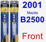 Front Wiper Blade Pack for 2001 Mazda B2500 - Assurance