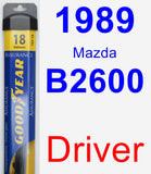 Driver Wiper Blade for 1989 Mazda B2600 - Assurance