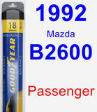 Passenger Wiper Blade for 1992 Mazda B2600 - Assurance