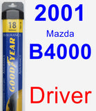 Driver Wiper Blade for 2001 Mazda B4000 - Assurance