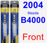 Front Wiper Blade Pack for 2004 Mazda B4000 - Assurance