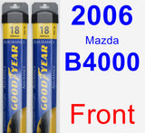 Front Wiper Blade Pack for 2006 Mazda B4000 - Assurance