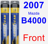 Front Wiper Blade Pack for 2007 Mazda B4000 - Assurance