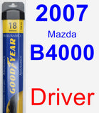 Driver Wiper Blade for 2007 Mazda B4000 - Assurance