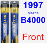 Front Wiper Blade Pack for 1997 Mazda B4000 - Assurance