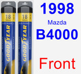 Front Wiper Blade Pack for 1998 Mazda B4000 - Assurance