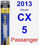 Passenger Wiper Blade for 2013 Mazda CX-5 - Assurance