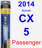 Passenger Wiper Blade for 2014 Mazda CX-5 - Assurance