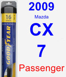 Passenger Wiper Blade for 2009 Mazda CX-7 - Assurance