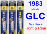 Front & Rear Wiper Blade Pack for 1983 Mazda GLC - Assurance