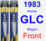 Front Wiper Blade Pack for 1983 Mazda GLC - Assurance